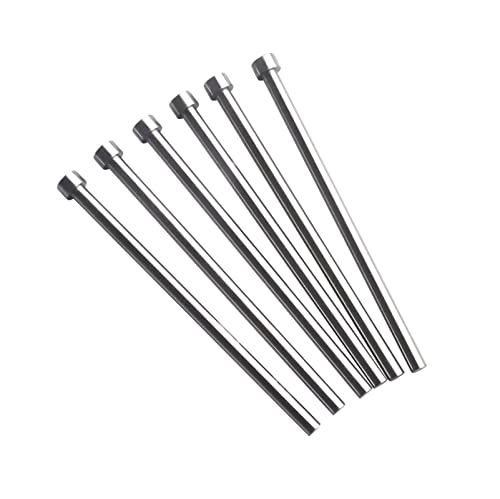 5 Stück Rund 1.9mm Durchmesser Spitze Gerade Auswerferstift, Stangendurchmesser 4x2mm Lagerstahl Matrize Fingerhut Schaftstempel für die Formenherstellung, 1.9x200mm (dxl) von zssmGood