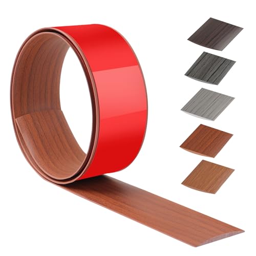 100cm X 5cm übergangsprofil selbstklebend PVC,übergangsleiste selbstklebend FüR KüChe/Wohnzimmer/Badezimmer,Türschwellen leiste Zum Verbinden Von Bodenaussparungen/Fliesen(Walnussholzmaserung) von ztowoto