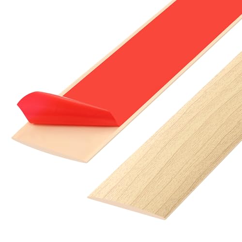 200cm Übergangsprofil Selbstklebend，Übergangsleiste Selbstklebend，Türschwellen Leiste，Türdichtung Selbstklebend，Abdeckleiste Selbstklebend für Laminatbodenbeläge (200cm-5cm-Eiche) von ztowoto