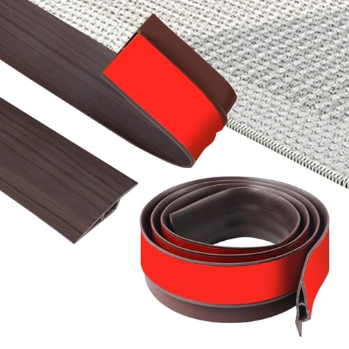 ZTOWOTO 200cm PVC üBergangsprofil Selbstklebend, Flexibel üBergangsleiste Boden Rutschfest, Teppich üBergangsschiene für Bodenlückenbelag, Türen, Fliese, Holz (Breite: 7cm-Schwarznussholzmaserung) ZTOWOTO 200cm PVC üBergangsprofil Selbstklebend, Flexibel üBergangsleiste Boden Rutschfest, Teppich üBergangsschiene für Bodenlückenbelag, Türen, Fliese, Holz (Breite: 7cm-Schwarznussholzmaserung) von ztowoto