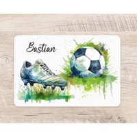 Platzset Fußball Wunschname Junge Tischset Platzdeckchen Name Kinder Platzset Fußball Wunschname Junge Tischset Platzdeckchen Name Kinder von zuckerputzig