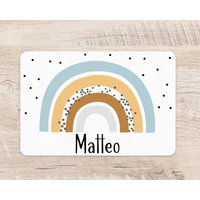 Platzset Regenbogen Wunschname Mädchen Junge Tischset Platzdeckchen Name Kinder von zuckerputzig