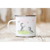 Tasse Kätzchen Wunschname Emaille, Kunststoff Oder Keramik Becher Kindertasse Geburtstag Geschenk Mädchen Personalisierbar Tasse Kätzchen Wunschname Emaille, Kunststoff Oder Keramik Becher Kindertasse Geburtstag Geschenk Mädchen Personalisierbar von zuckerputzig