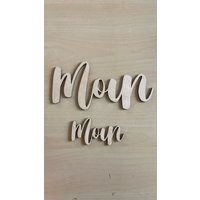 Schriftzug Moin | Aus Holz Schriftzug Moin | Aus Holz von zuhauseselbstgemacht