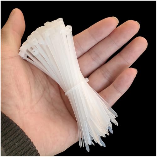 zuizhan Kleine Kabelbinder, transparent, 100 mm x 2,5 mm, 100 Stück, weiß, dünne Mini-Kabelbinder, Kunststoff-Kabelbinder, 12,2 kg Zugfestigkeit, selbstsichernde Nylon-Kabelbinder für Haushalt, Büro, zuizhan Kleine Kabelbinder, transparent, 100 mm x 2,5 mm, 100 Stück, weiß, dünne Mini-Kabelbinder, Kunststoff-Kabelbinder, 12,2 kg Zugfestigkeit, selbstsichernde Nylon-Kabelbinder für Haushalt, Büro, von zui zhan