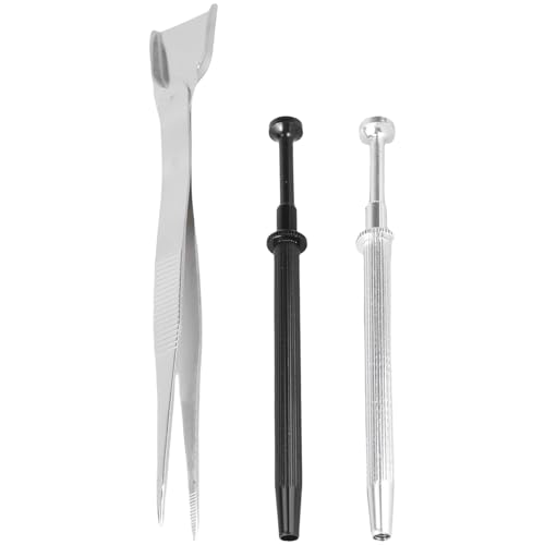 3pcs Pinzetten Set Für Schmuck Elektronik Und Kuchen Dekorieren Edelstahlkrallen Piercing Entfernung Werkzeug Elektronische Komponenten Pinzetten von zuousxbs