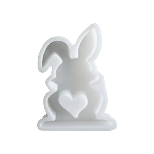 Herz Kaninchen Kerzenharz Form Kaninchen Silikonform Bastelform Handgefertigte Seife Backform Für Wohnkultur von zuousxbs