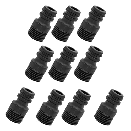 zuousxbs 10pcs Kunststoffgartenschlauch Schnellverbindungsadapter Gartenbewässerungsschlauchadapter 1/2 Zoll Gewinde Für Rohre Geeignet von zuousxbs