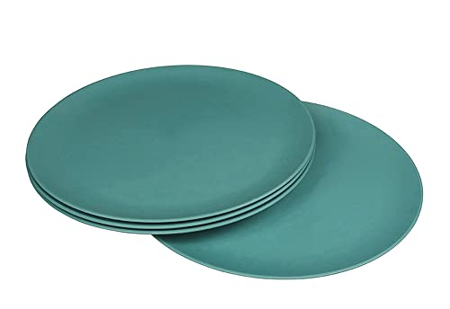 zuperzozial Campinggeschirr Teller Flavour-It Plate 25,5 cm, misty blue (4er Pack) Bioplastic C-PLA von zuperzozial