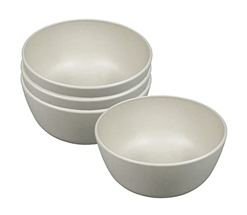 Zuperzozial Campinggeschirr Müslischale Boost-Bowl, coconut white (4er Pack) Schale Bioplastic C-PLA von zuperzozial