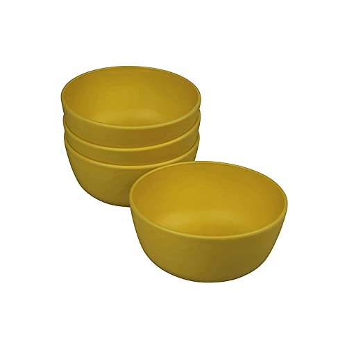 Campinggeschirr Zuperzozial Müslischale Boost-Bowl, saffron yellow (4er Pack) Schale Bioplastic C-PLA von zuperzozial