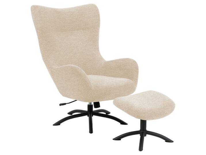 Z2 Loungesessel mit Hocker TALGARTH, Stoff von zurbrüggen