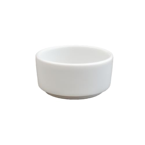 Teelichthalter 4,3 cm Porzellan weiß Kerzenhalter Teelichthülle klein stapelbar 1Stück von zweckart