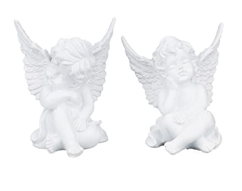 zweipappel Deko Engel Figur Schutzengel Sitzend träumend,2er-Set,Harz cremeweiß,Dekofigur Engelpaar Engelkinder Engelfigur Dekoengel Engelchen zweipappel Deko Engel Figur Schutzengel Sitzend träumend,2er-Set,Harz cremeweiß,Dekofigur Engelpaar Engelkinder Engelfigur Dekoengel Engelchen von zweipappel
