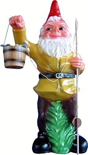 Gartenzwerg Angler mit Eimer Höhe 100 cm Deko Zwerg aus Kunststoff Gartenzwerg Angler mit Eimer Höhe 100 cm Deko Zwerg aus Kunststoff von zwergenshop de