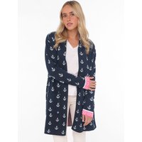Zwillingsherz Cardigan ""Anker & Strandglück"", mit konatrastfarbigen Ärmelbündchen und Detail hinten Zwillingsherz Cardigan ""Anker & Strandglück"", mit konatrastfarbigen Ärmelbündchen und Detail hinten von zwillingsherz