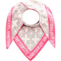 Zwillingsherz Dreieckstuch ""Classy-ZH"" Feinstrick, klassisches Muster, positiv Botschaft, wärmend von zwillingsherz