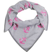 Zwillingsherz Dreieckstuch ""Gestreifter Anker"" maritimes Tuch mit pinken Ankern Zwillingsherz Dreieckstuch ""Gestreifter Anker"" maritimes Tuch mit pinken Ankern von zwillingsherz