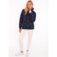 Zwillingsherz Hoodie ""Anker"", mit gestickten Ankern und Fronttasche von zwillingsherz