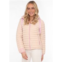 Zwillingsherz Steppjacke, mit Kapuze, mit abnehmbarer Kapuze, Print hinten von zwillingsherz