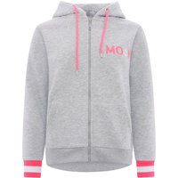 Zwillingsherz Sweatjacke, mit gesticktem "Moin" und neonfarbenen Details von zwillingsherz