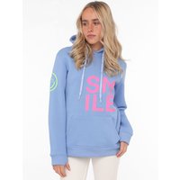 Zwillingsherz Hoodie ""Alissa"" Langarm, Kapuze, Neon-Details, Kordelzug, Frontprint, Kängurutasche Zwillingsherz Hoodie ""Alissa"" Langarm, Kapuze, Neon-Details, Kordelzug, Frontprint, Kängurutasche von zwillingsherz