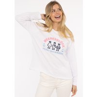 Zwillingsherz Sweatshirt ""Meeresglück"", mit verspieltem Ankerdetail von zwillingsherz