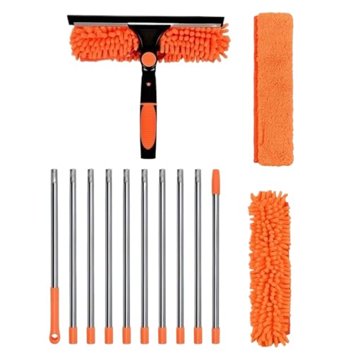 Ceiling Duster, Long Handle Web Cleaner, Extendable Dusting Tool, Ergonomic Cleaning Pole, High Reach Supplies for Ceiling Fan Lampshade Shelf and Hard to Access Spots von zwxqe