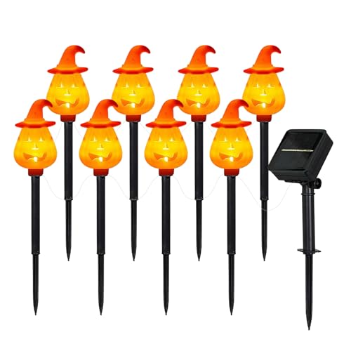 Halloween Staketen, Solarbetriebene Halloween Bodenspieße, Orangefarbene Gartendeko Wegeleuchten Steckschilder Für Garten Terrasse Grab Vorgarten Halloween Staketen, Solarbetriebene Halloween Bodenspieße, Orangefarbene Gartendeko Wegeleuchten Steckschilder Für Garten Terrasse Grab Vorgarten von zwxqe