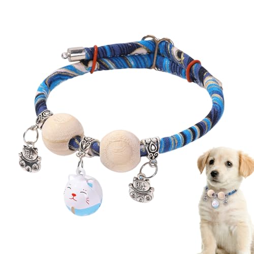 Katzenhalsband - Kätzchenhalsband Mit Zedernholzperle | Verstellbares Schmuckhalsband Für Spaziergänge Reisen Zuhause e Mittelgroße Große Rassen Katzenhalsband - Kätzchenhalsband Mit Zedernholzperle | Verstellbares Schmuckhalsband Für Spaziergänge Reisen Zuhause e Mittelgroße Große Rassen von zwxqe