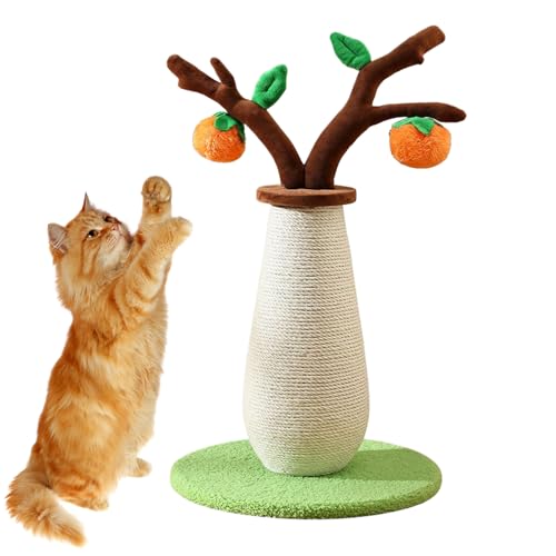 Katzenkratzer – Kakibaum Kratzspielzeug für Indoor-Katzen, dekoratives Design mit Verhaltensanreicherungsfunktion, Pfosten für Stressabbau, Klettern, geistige Stimulationstraining, 57 x 32 x 32 x 32 von zwxqe