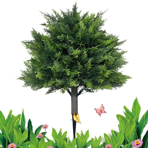 Künstliche Zedernbäume Für Den Außenbereich | Immergrüne Zypressen Deko | 60cm UV-beständiges Immergrün mit Bodenhaken für Gartendeko Terrasseingang Künstliche Zedernbäume Für Den Außenbereich | Immergrüne Zypressen Deko | 60cm UV-beständiges Immergrün mit Bodenhaken für Gartendeko Terrasseingang von zwxqe