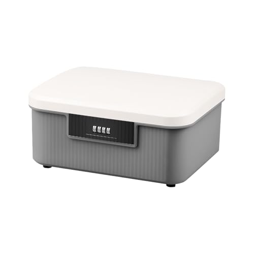 Lockable Medicine Box, Combination Safe Organizer, Portable Password Protected Storage Case, Large Capacity with Construction, Documents, Tools, Files, Kitchen 10.31x8.66x4.76 Inch von zwxqe