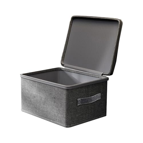 Lockable Storage Bin, Clothes and Toys Organizer, Stackable Utility Box with Lid, Protective Lockout Design, Durable Material, Multipurpose Container for Snacks, Home Storage von zwxqe
