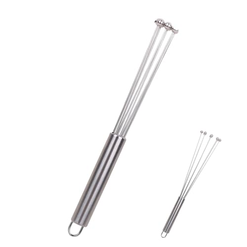 Manual Frother for Eggs, Egg Beater for Stirring, Hand Whisk for Cooking, Manual Mixer for Whisking, Stainless Steel Egg Mixer, Manual Whisk for Eggs, Handheld Cooking Whisk, Egg Frother Mixer Tool von zwxqe
