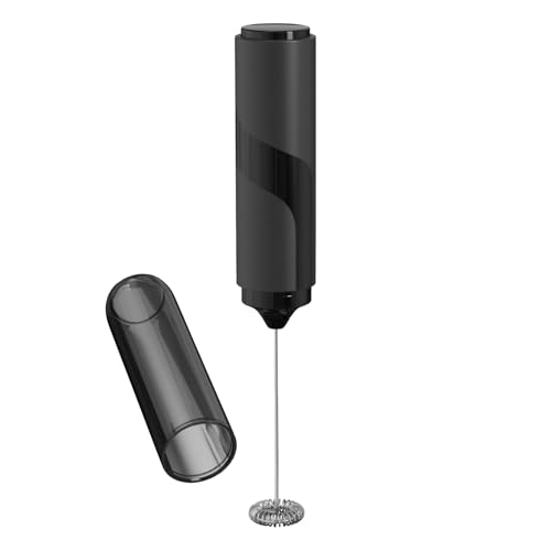 Milchaufschäumer Handheld | Kaltschaumaufschäumer mit Abdeckung | Tragbarer elektrischer Schaumbereiter für Bar, Café, Matcha, Tee, Küche, Reisen, Camping, heiße Schokolade Milchaufschäumer Handheld | Kaltschaumaufschäumer mit Abdeckung | Tragbarer elektrischer Schaumbereiter für Bar, Café, Matcha, Tee, Küche, Reisen, Camping, heiße Schokolade von zwxqe