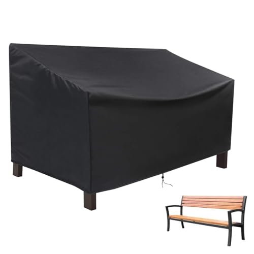Outdoor Sofa Cover, Waterproof Patio Furniture Protector, Sun-Blocking Cloth with Adjustable Straps for Poolside Balcony Beach House Bench and Stackable Chair Protection von zwxqe