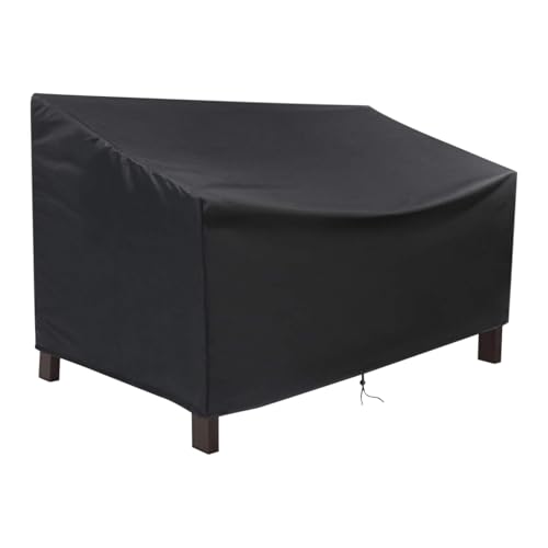 Outdoor Sofa Cover, Waterproof Patio Furniture Protector, Sun-Blocking Cloth with Adjustable Straps for Poolside Balcony Beach House Bench and Stackable Chair Protection von zwxqe