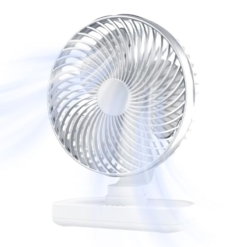 Portable Fan with 4 Speed Settings, Powerful Oscillating Cooling 8.07x6.3x3.74 Inches for Efficient Airflow, Lightweight Cooler Studio, Outdoor Adventure, Camping Trips von zwxqe