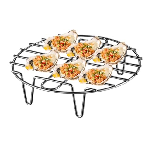 Round Steamer Rack, Heat-insulating Barbecue Grill Grid, Stainless Steel Cooking Stand, Non-stick Baking Tray, Multipurpose Rack for Pot Steaming Roasting Kitchen Prep Round Steamer Rack, Heat-insulating Barbecue Grill Grid, Stainless Steel Cooking Stand, Non-stick Baking Tray, Multipurpose Rack for Pot Steaming Roasting Kitchen Prep von zwxqe