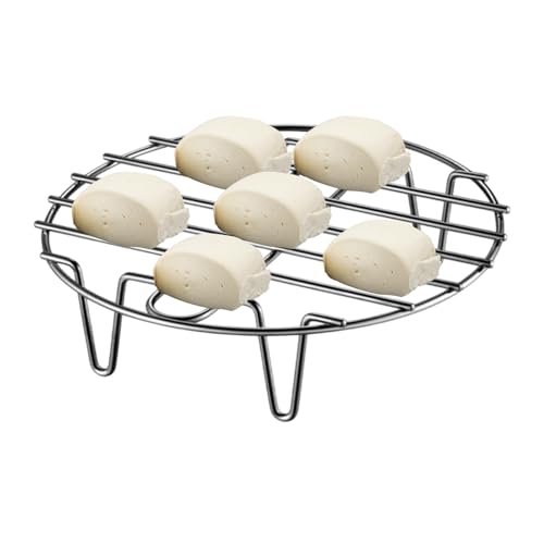 Round Steamer Rack, Heat-insulating Barbecue Grill Grid, Stainless Steel Cooking Stand, Non-stick Baking Tray, Multipurpose Rack for Pot Steaming Roasting Kitchen Prep Round Steamer Rack, Heat-insulating Barbecue Grill Grid, Stainless Steel Cooking Stand, Non-stick Baking Tray, Multipurpose Rack for Pot Steaming Roasting Kitchen Prep von zwxqe