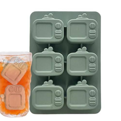 Silikon Eisform,Silikon Eiswürfelform Fernseher-Design | Mit Deckel, Einfache Entnahme Für Getränke Wie Cocktails, Sekt Zuhause Oder Restaurant von zwxqe