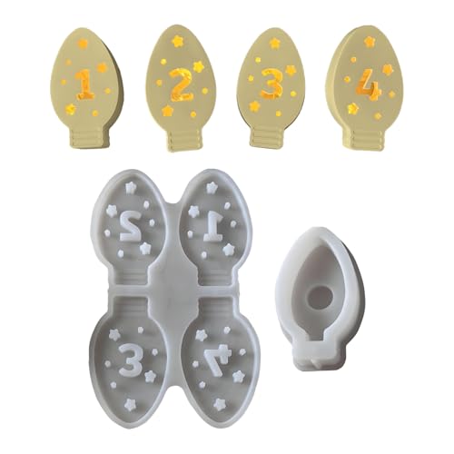 Silikonformen - Klarer Kerzenform für Harz, Seife, Schokolade und Gips, Bastelwerkzeug für Urlaubsdekorationen, Weihnachten, Zuhause, Küche, Versammlung, Innen- und Veranstaltungen, 5,31 Zoll Silikonformen - Klarer Kerzenform für Harz, Seife, Schokolade und Gips, Bastelwerkzeug für Urlaubsdekorationen, Weihnachten, Zuhause, Küche, Versammlung, Innen- und Veranstaltungen, 5,31 Zoll von zwxqe