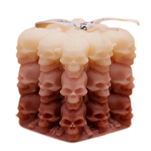 Themed Party Candles, Decorative Candles for Events, Halloween Skeleton Decor, Spookys Home Accessories, Candles for Halloween Parties, Creepy Candle Designs, Artistic Candles Home Indoor 6x6x6c von zwxqe