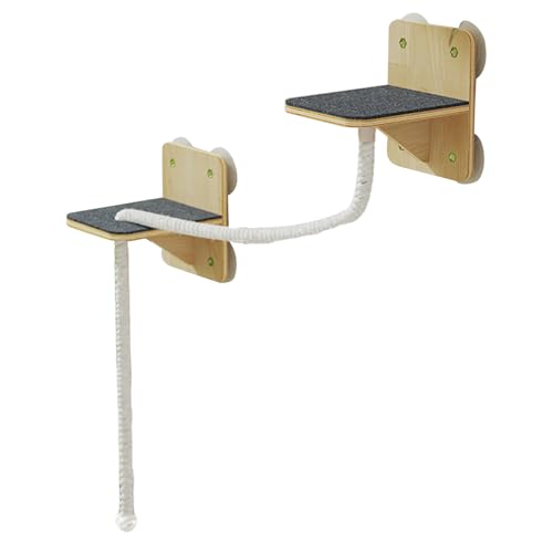Wall Mounted Cat Furniture, Space Saving Cat Shelves Tree Perch, Scratching Tower, Usage In Window Indoor Outdoor Playroom Apartment Balcony Climbing Step Natural, 5-Piece Durable Climb, 4.33x4.33 in Wall Mounted Cat Furniture, Space Saving Cat Shelves Tree Perch, Scratching Tower, Usage In Window Indoor Outdoor Playroom Apartment Balcony Climbing Step Natural, 5-Piece Durable Climb, 4.33x4.33 in von zwxqe
