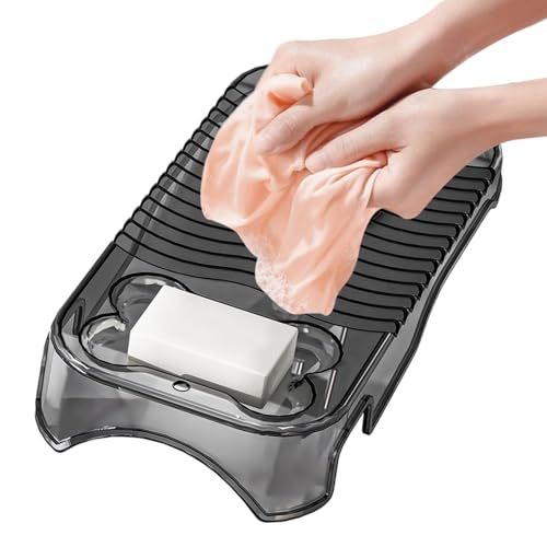 Waschbrett - Wäscherei Handwerkzeug für Kleidungsputz, nicht rutschende Haushaltswaschmaschine mit einfacher Grifffunktion, Wäscherei -Accessoire für Frauen Waschbecken Home Apartment Dorm School Coll von zwxqe