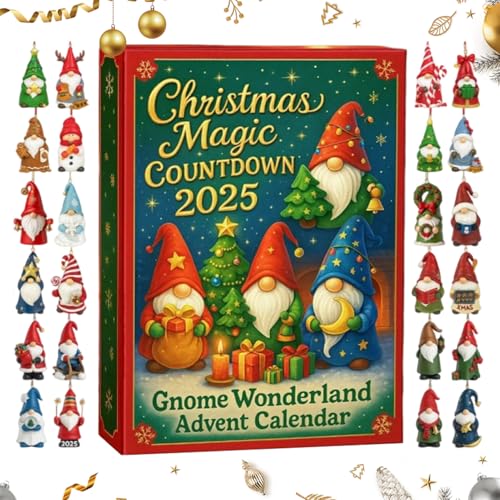 Weihnachtsadvent - 2025 Gnom 24 Tage Kalender Figuren Deko | Deko Für Fenster Erwachsene Kränze Männer Frauen Kinder Jugend Dezember Party Weihnachtsadvent - 2025 Gnom 24 Tage Kalender Figuren Deko | Deko Für Fenster Erwachsene Kränze Männer Frauen Kinder Jugend Dezember Party von zwxqe
