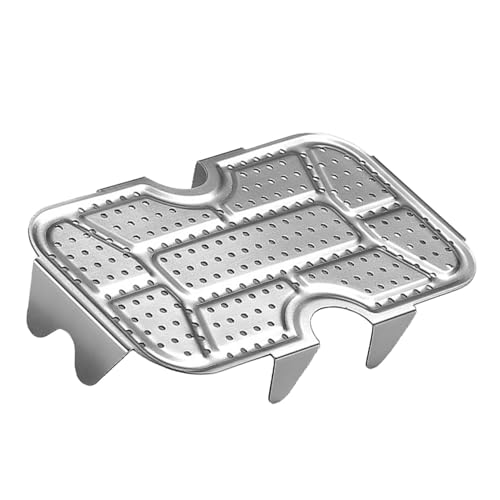 Zwxqe Edelstahl Dampfgarer Einsatz | Multifunktions-Dampfgestell | Dampfgarer Tablett Kochen Dampfgarer Einsatz Rack Edelstahl Lebensmittel Dampfgarer Dampfgestell für Töpfe von zwxqe