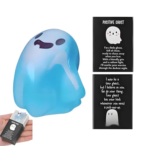 zwxqe Geisterfiguren für Halloween, leuchtet im Dunkeln, Miniatur-Geisterfiguren mit Box, Urlaubsatmosphäre, Requisiten für Schlafzimmer, Wohnzimmer von zwxqe