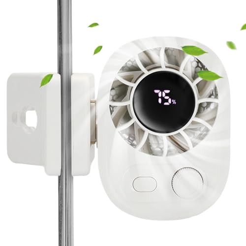 zwxqe Klemmlüfter,Wiederaufladbarer Klemmventilator Tragbar | USB-Aufladbare Kühlende Ausrüstung Mit Mehreren Stufen Für Erwachsene Kinder Senioren Sportler Pendler Zum Mitnehmen von zwxqe